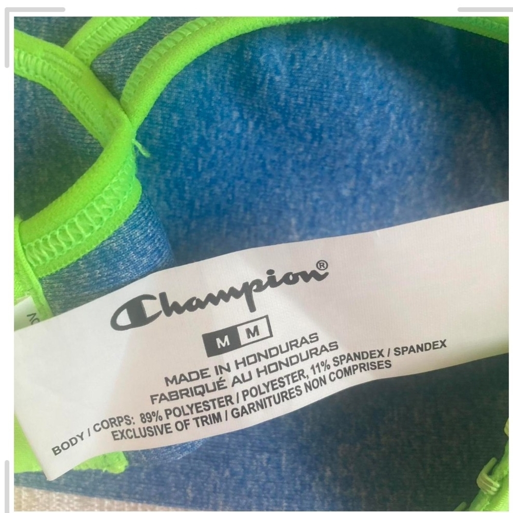 Pre-owned Champion Blue and Green Sports Bra - Picture 6 of 6